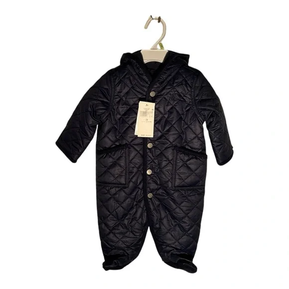 Kids Quilted One Piece - Navy - Picture 4 of 4